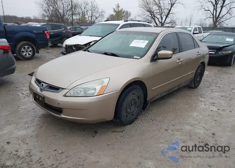 2003 Honda Accord 2.4 Lx из США, поврежденный, VIN 1HGCM56413A139336